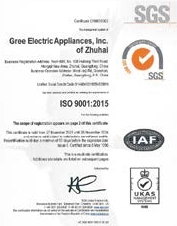 certificat climatiseur Gree Tunisie